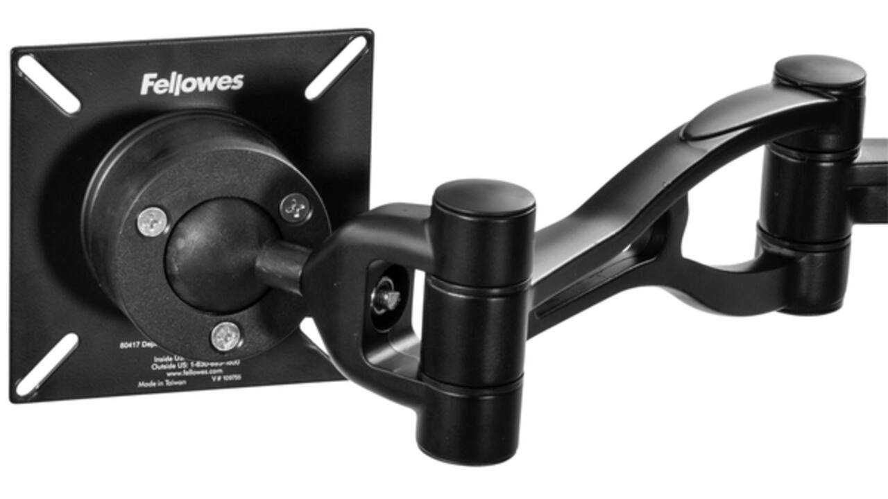 Monitorarm Fellowes Vista dubbel zwart
