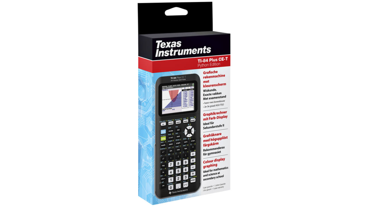 Rekenmachine TI-84 Plus CE-T Python Edition