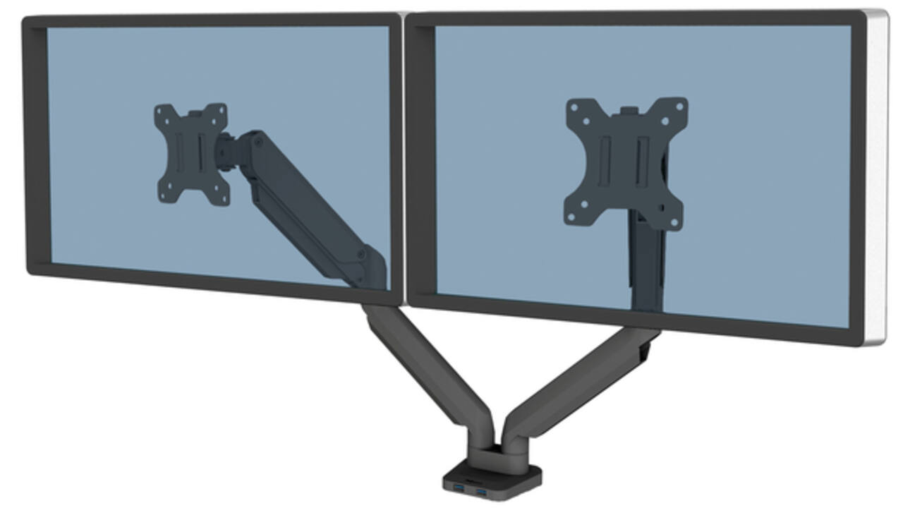 Monitorarm Fellowes Platinum Series dubbel horizontaal