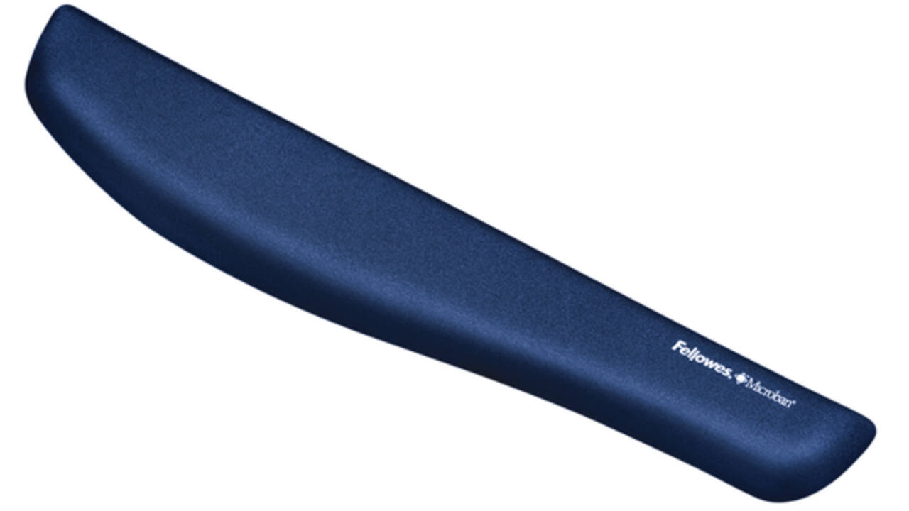 Polssteun Fellowes Plush Touch blauw