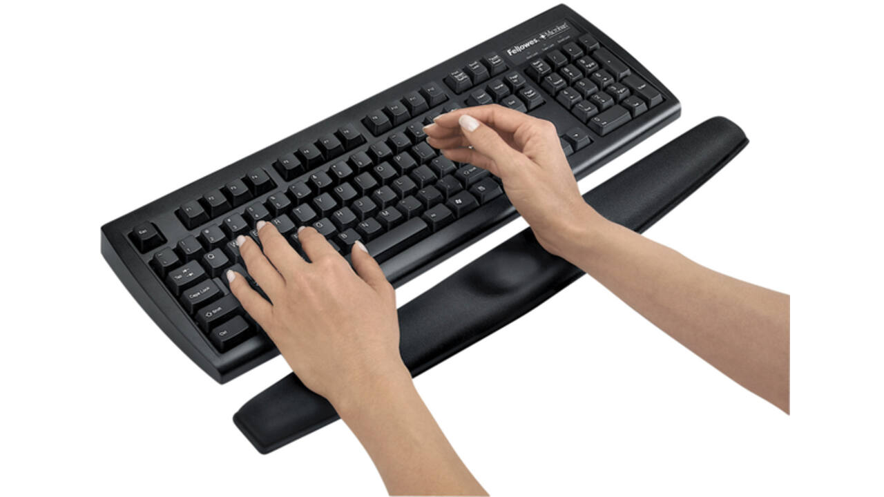 Polssteun Fellowes Memoryfoam zwart