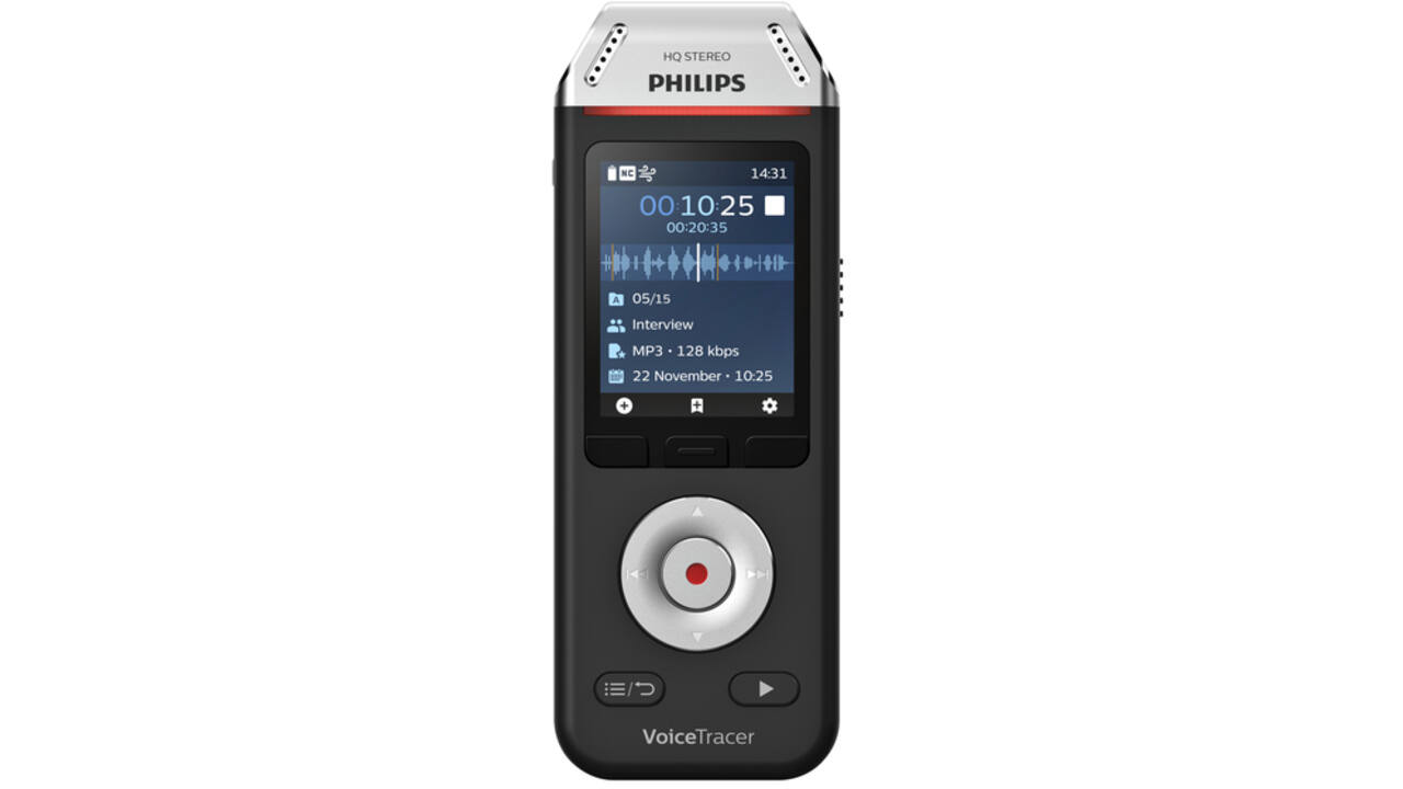 Digital voice recorder Philips DVT 2110 voor interviews