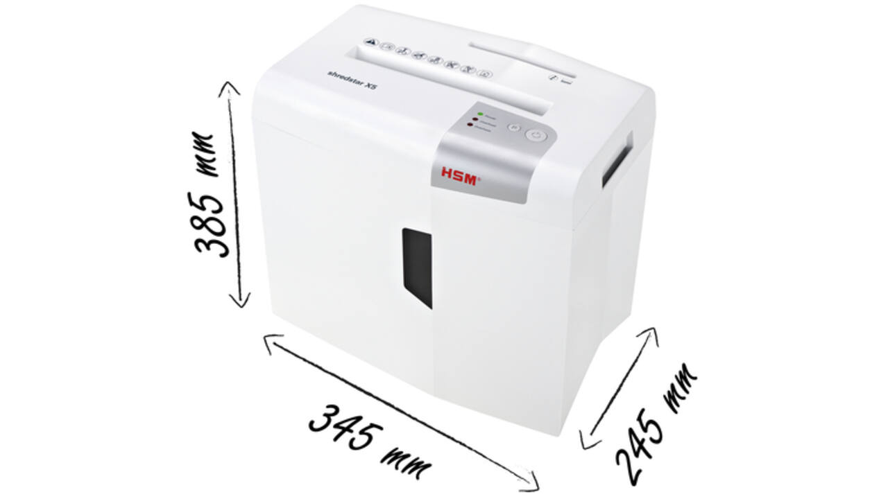 Papiervernietiger HSM Shredstar X5 snippers 4.5x30mm