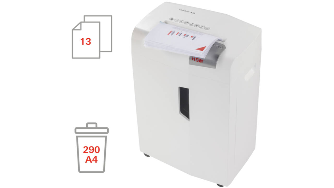 Papiervernietiger HSM Shredstar X13 snippers 4x37mm
