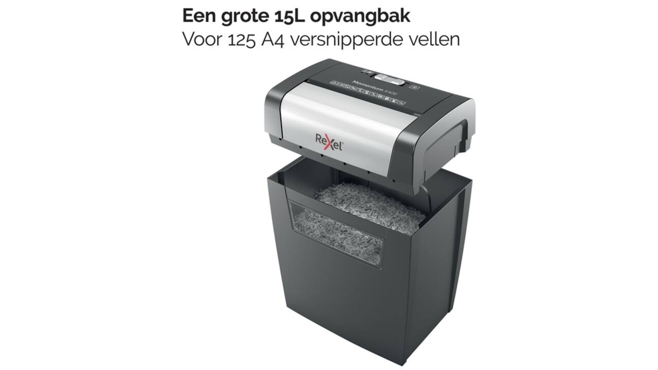 Papiervernietiger Rexel Momentum X406 snippers 4x28mm