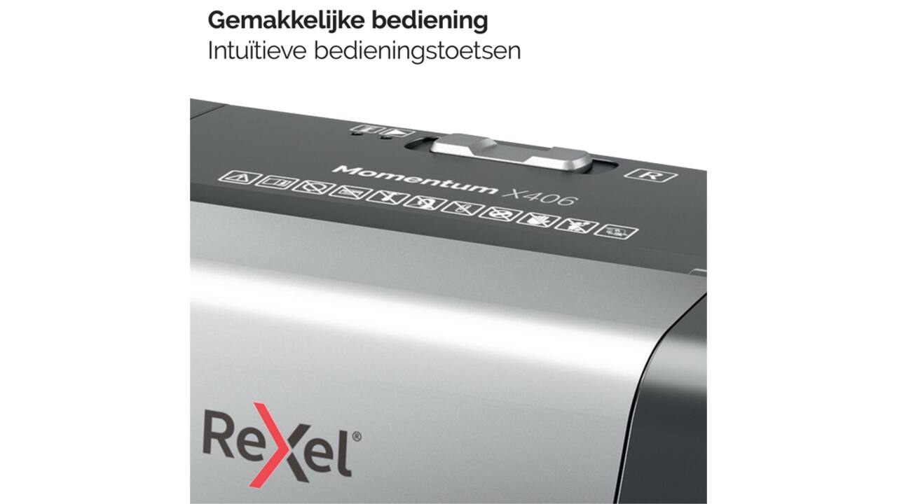 Papiervernietiger Rexel Momentum X406 snippers 4x28mm