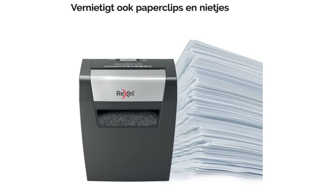 Papiervernietiger Rexel Momentum X406 snippers 4x28mm