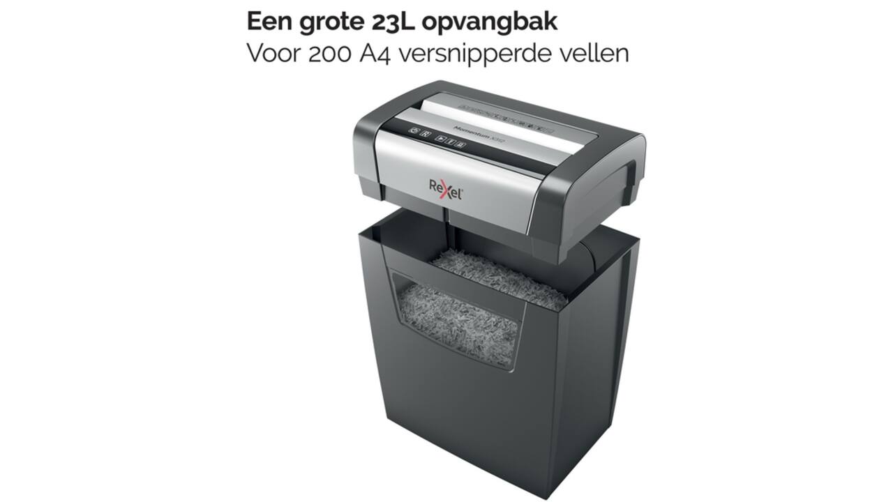 Papiervernietiger Rexel Momentum X312 snippers 5x42mm