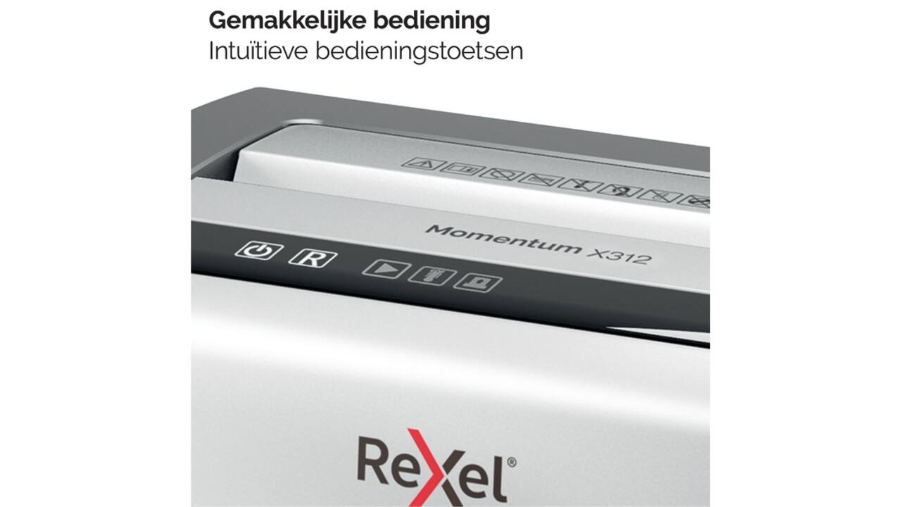 Papiervernietiger Rexel Momentum X312 snippers 5x42mm