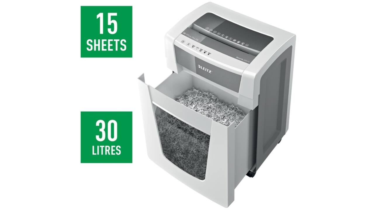 Papiervernietiger Leitz IQ Office Pro P5 snippers 2x15mm