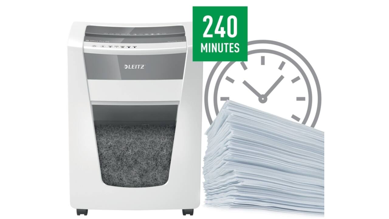 Papiervernietiger Leitz IQ Office Pro P5 snippers 2x15mm