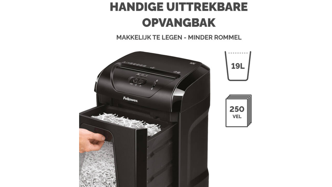 Papiervernietiger Fellowes Powershred 12C snippers 4x40mm