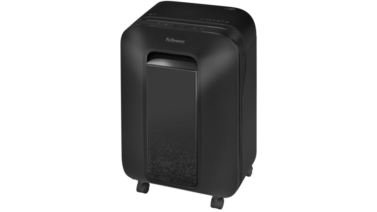 Papiervernietiger Fellowes Powershred LX201 snippers 2x12mm zwart