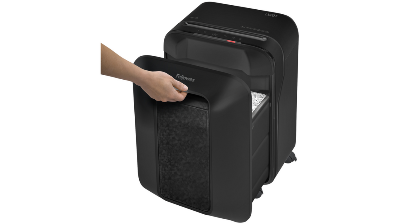 Papiervernietiger Fellowes Powershred LX201 snippers 2x12mm zwart