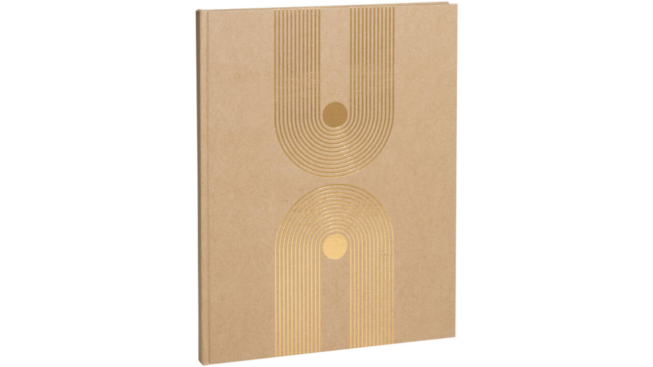 Gastenboek Exacompta Graphik 270x220mm blanco kraft