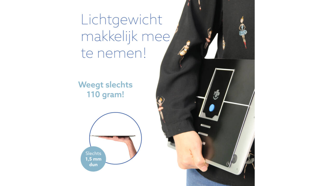 Laptopstandaard R-Go Riser Attachable