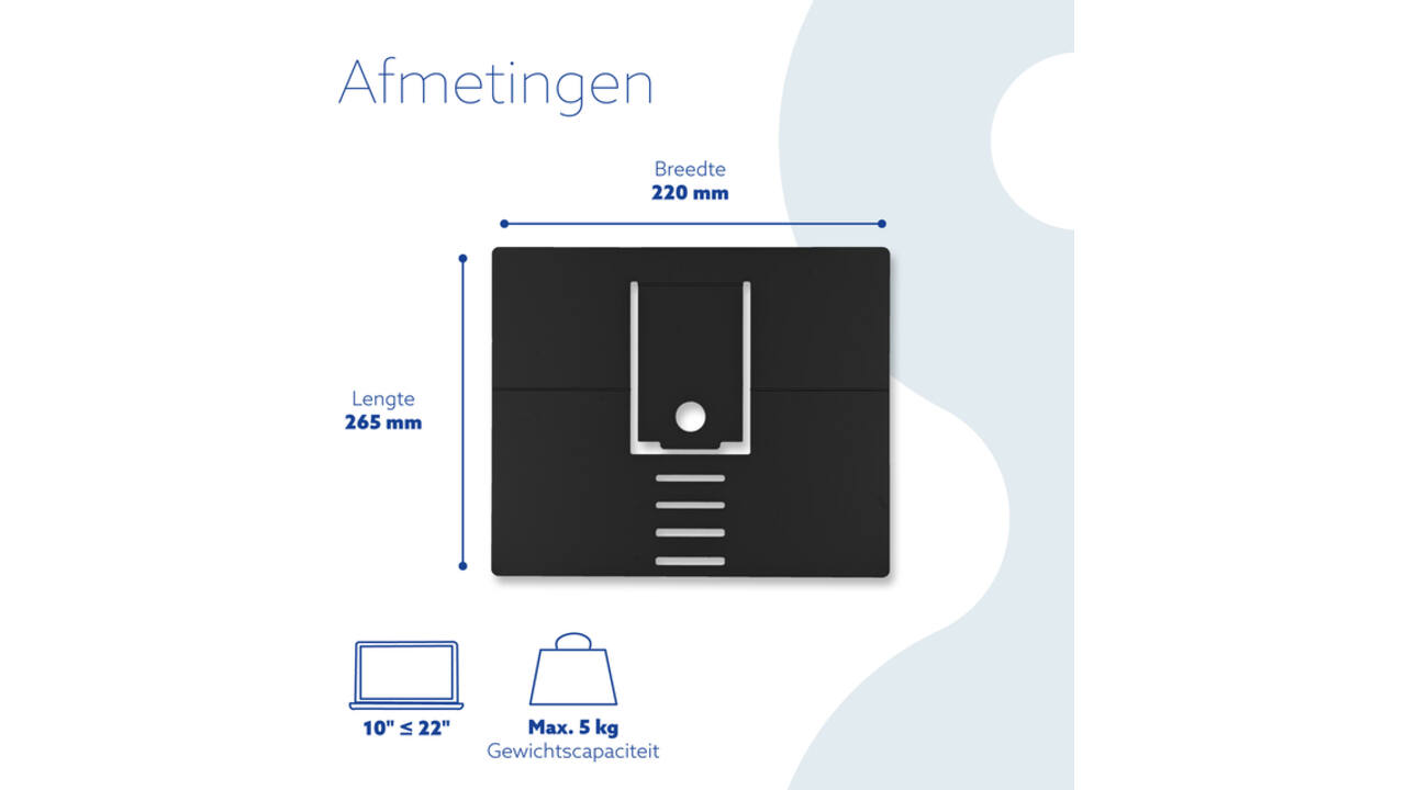 Laptopstandaard R-Go Riser Attachable