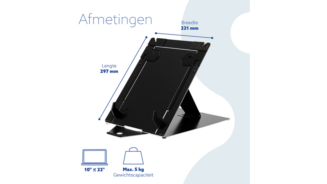 Laptopstandaard R-Go Riser DUO