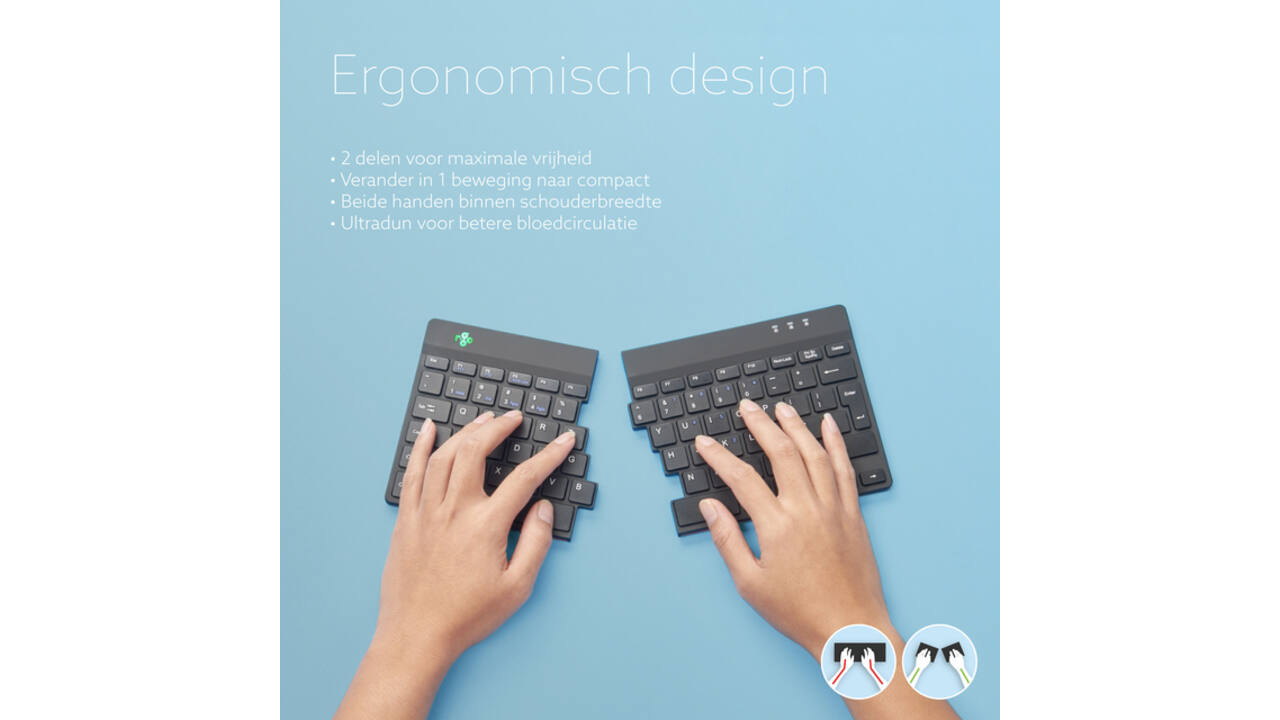 Toetsenbord R-Go Ergonomisch Split Break QWERTY