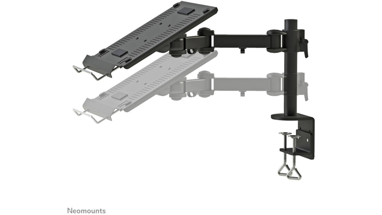 Laptoparm Neomounts D100 met klem zwart