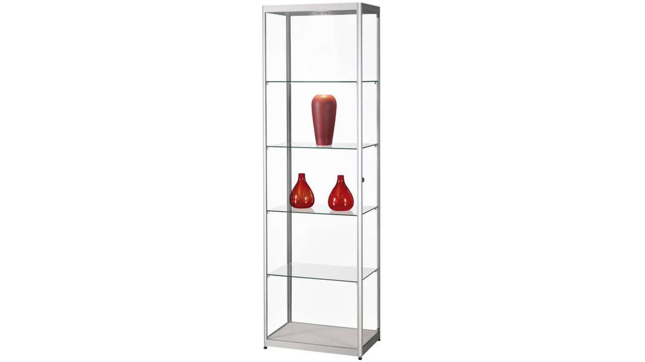 Vitrinekast SDB mpc-600 led zilver 600x400x2000mm