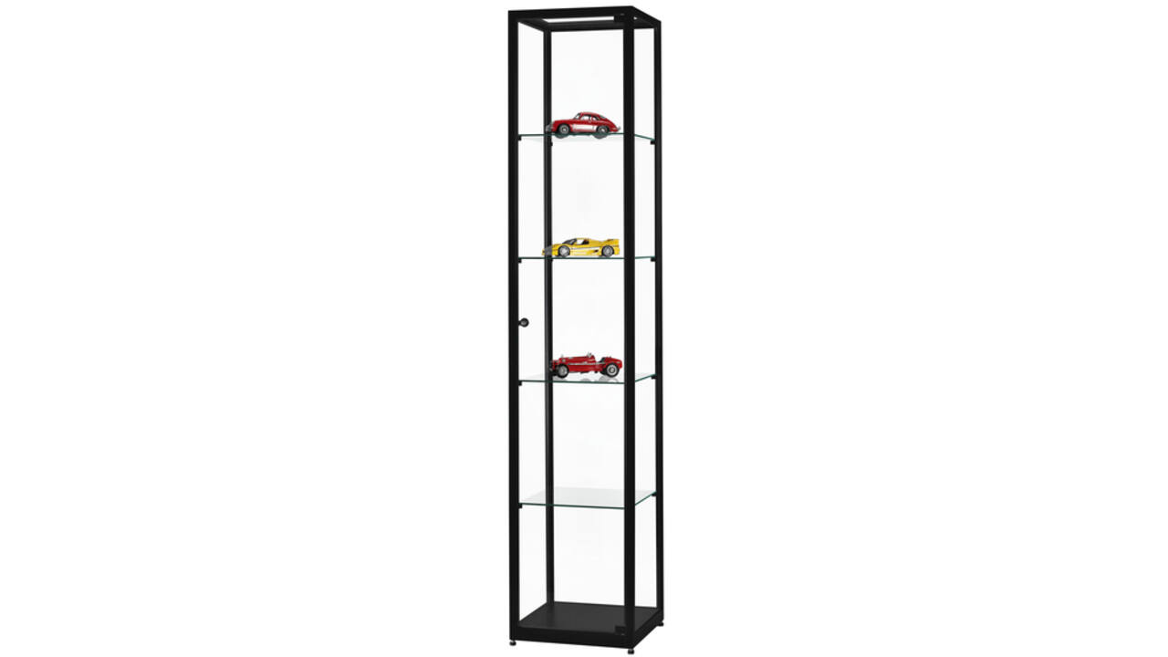 Vitrinekast SDB wms-h400 zwart 400x400x1984mm