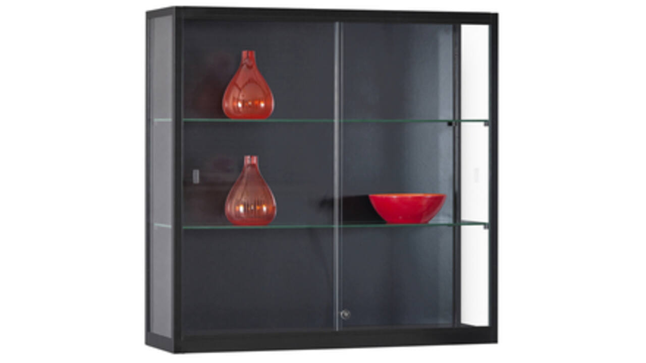 Vitrinekast SDB wms-h1000 w zwart 1000x300x984mm