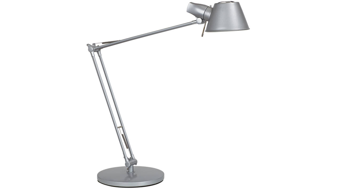 Bureaulamp MAUL Rock LED voet zilvergrijs
