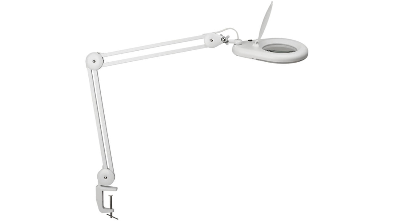 Loeplamp MAUL Viso LED tafelklem wit