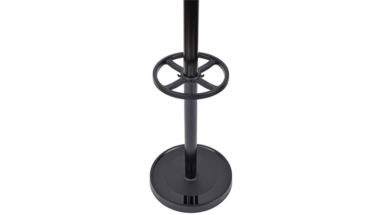 Kapstok MAUL Grando staand 175cm 16 haken zwart RAL9004