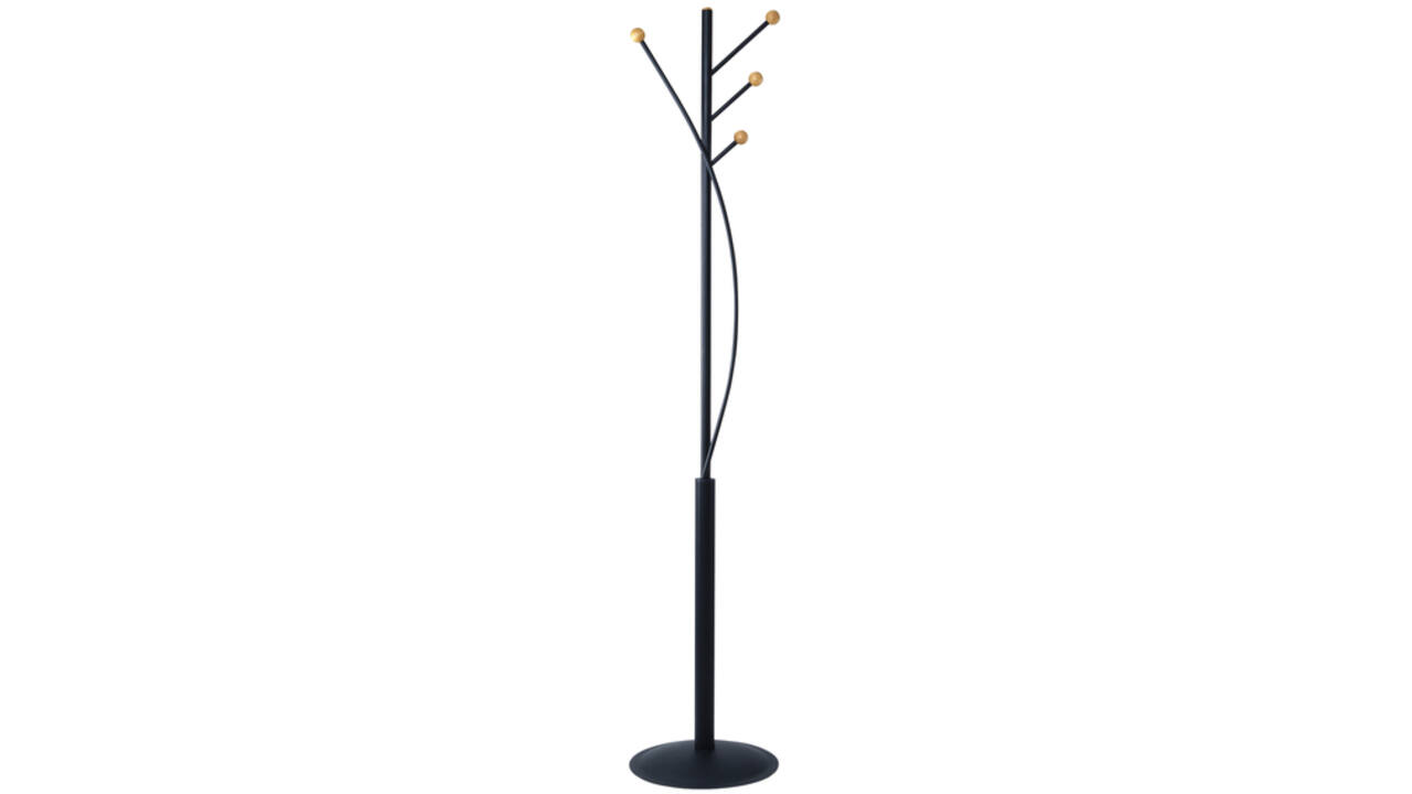 Kapstok MAUL Aura staand 180cm 4 haken zwart