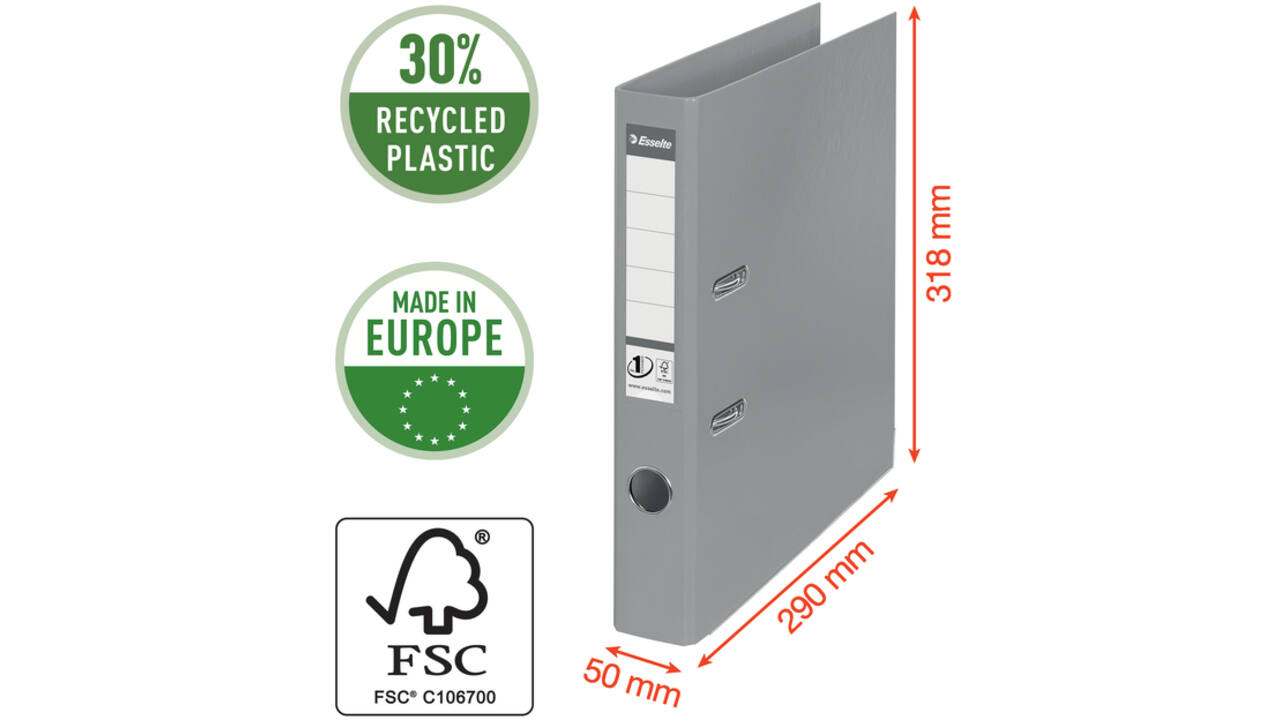 Ordner Esselte Vivida No.1 50mm PP A4 zwart