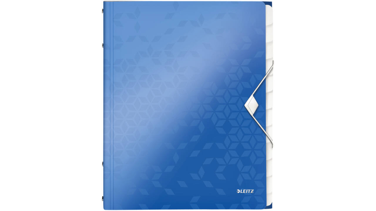 Sorteermap Leitz WOW 12 tabbladen PP blauw