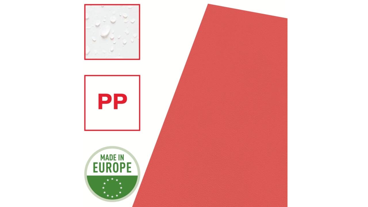 Insteekmap L-model Esselte standaard A4 0.11mm PP rood 100 stuks