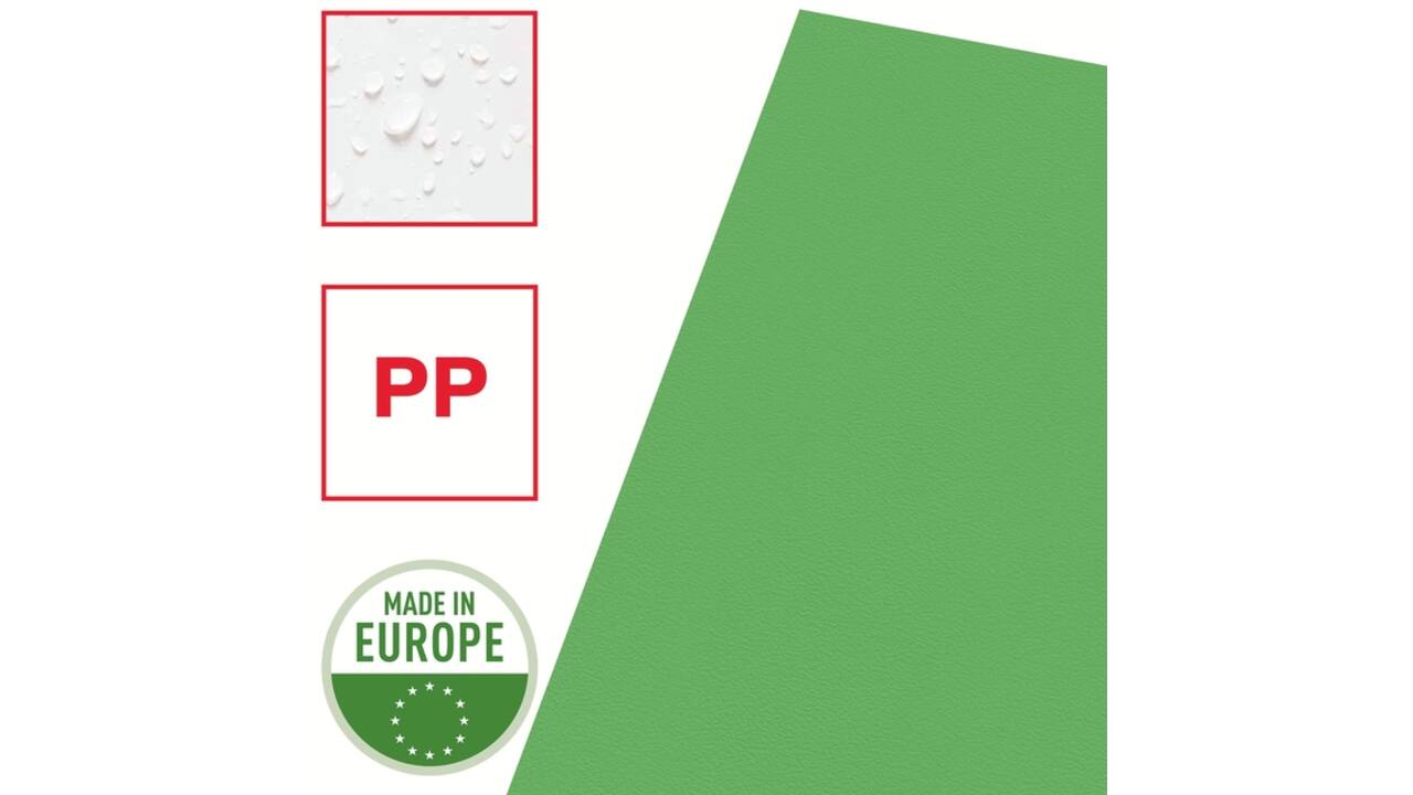 Insteekmap L-model Esselte standaard A4 0.11mm PP groen 100 stuks