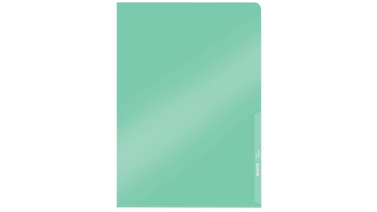 Insteekmap L-model Leitz Premium copy safe 0.15mm PVC A4 groen 100 stuks