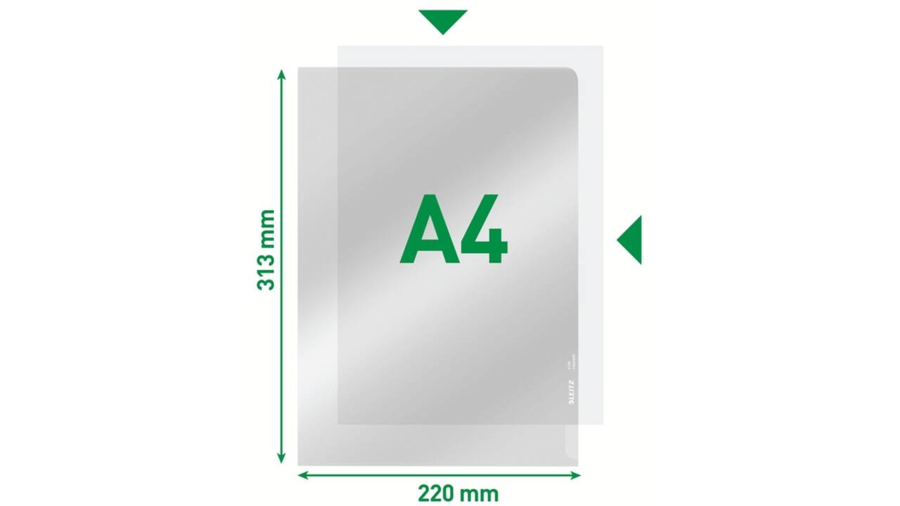 Insteekmap L-model Leitz Premium copy safe 0.15mm PVC A4 glashelder 100 stuks