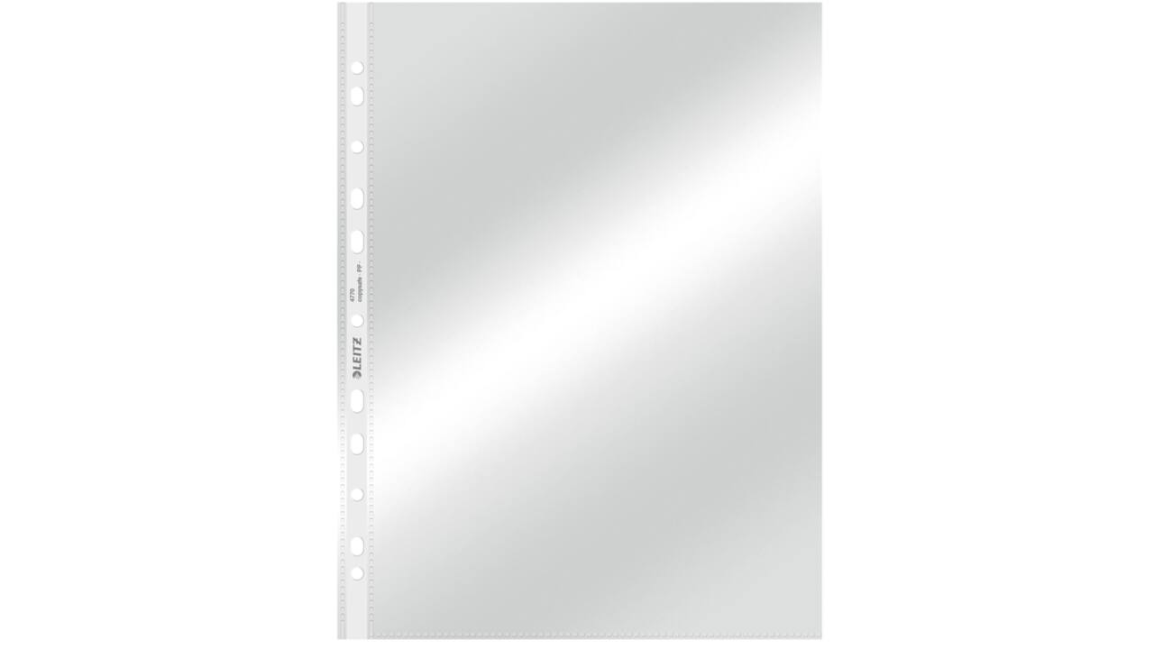 Showtas Leitz Premium standaard copy safe 0.08mm PP A4 transparant 100 stuks