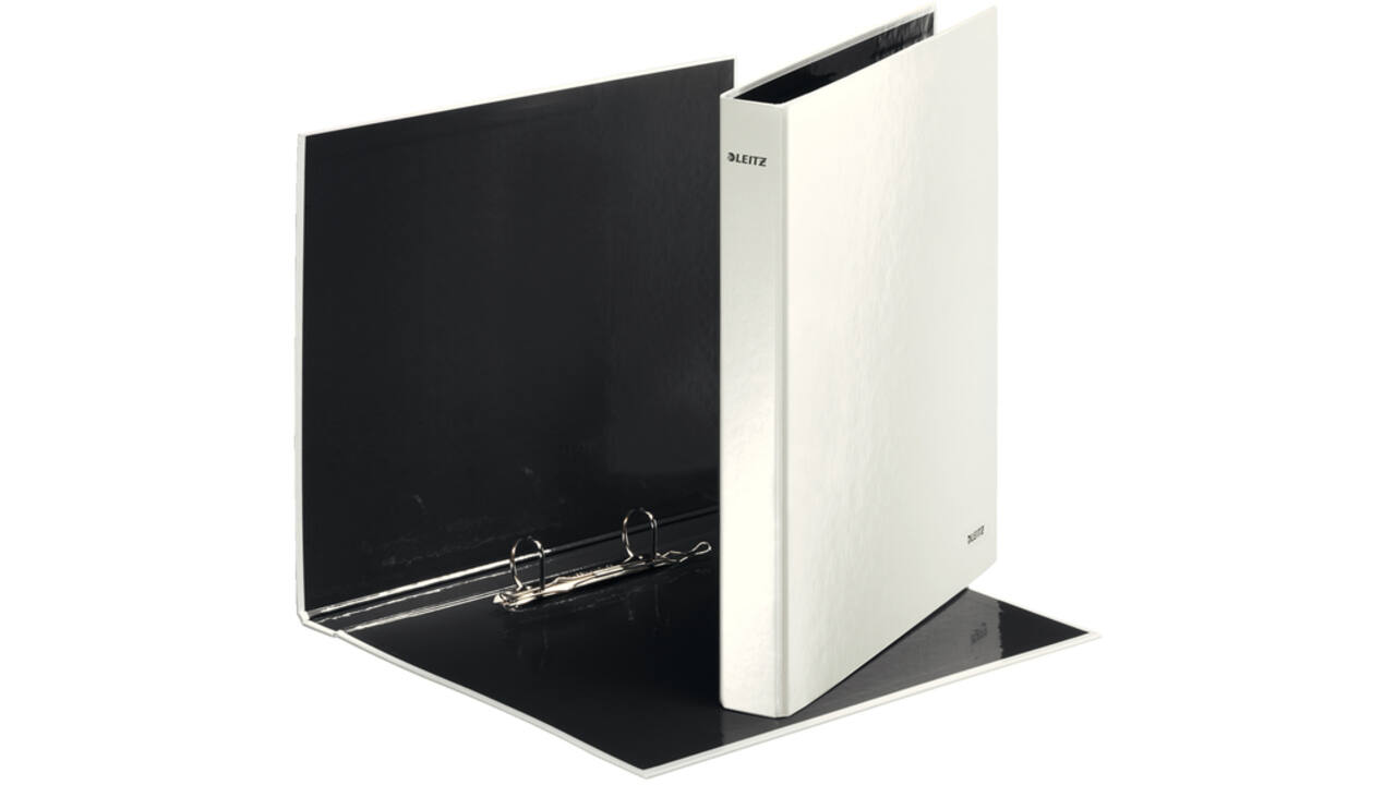 Ringband Leitz WOW A4 maxi 2-rings D-mechaniek 40mm wit