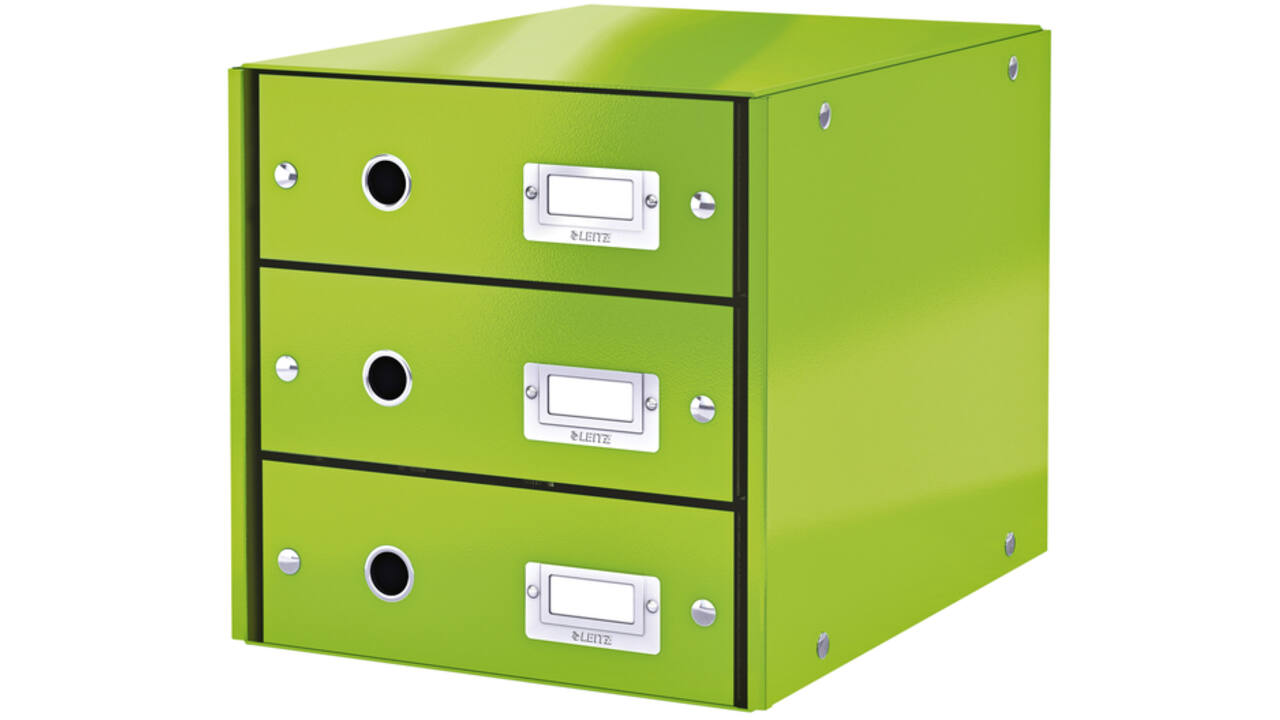 Ladenbox Leitz WOW Click & Store 3 laden groen