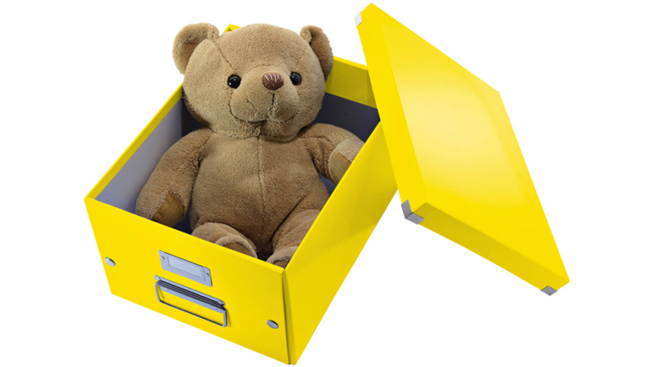 Opbergbox Leitz WOW Click & Store 281x200x370mm geel