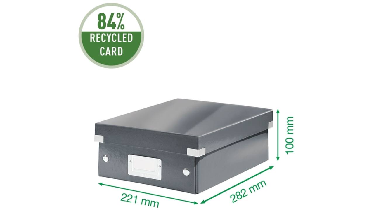 Sorteerbox Leitz WOW Click & Store 220x100x282mm wit