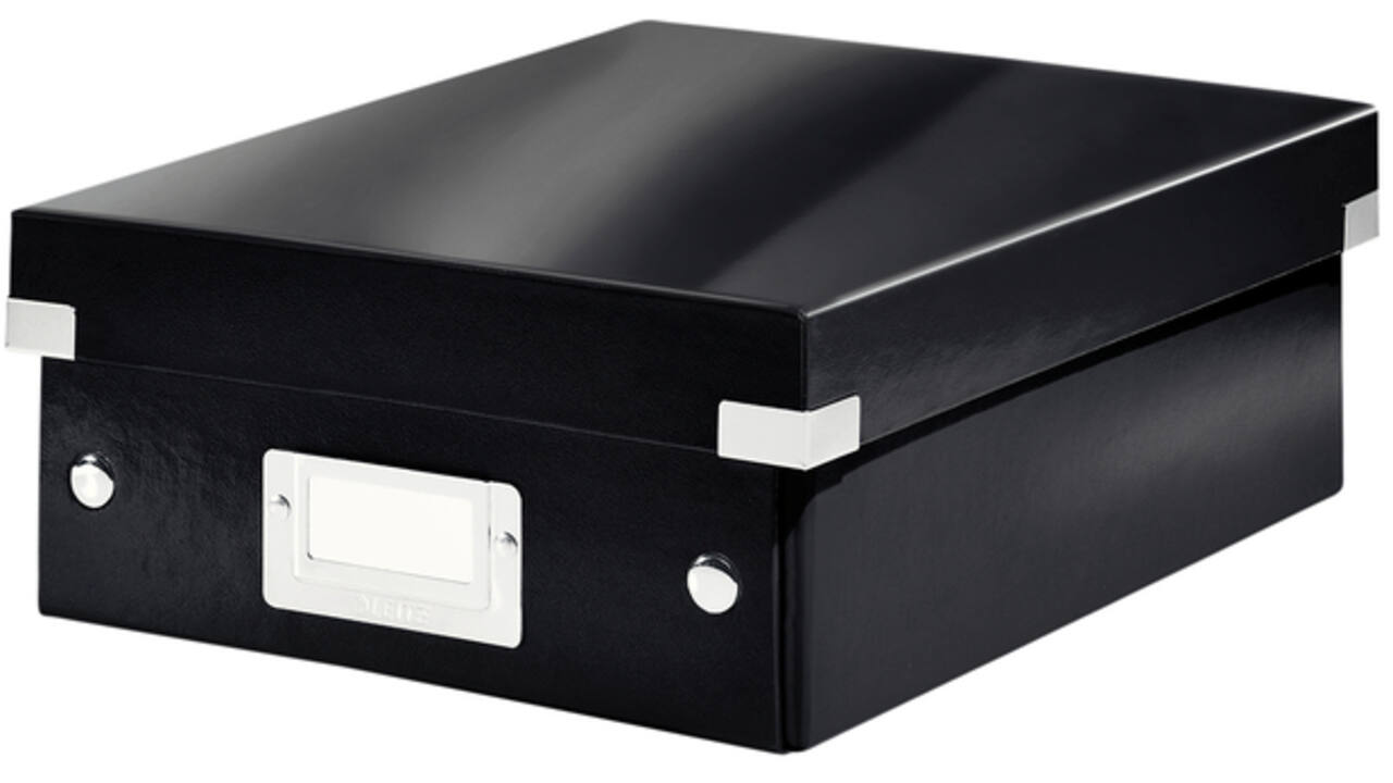 Sorteerbox Leitz WOW Click & Store 220x100x282mm zwart