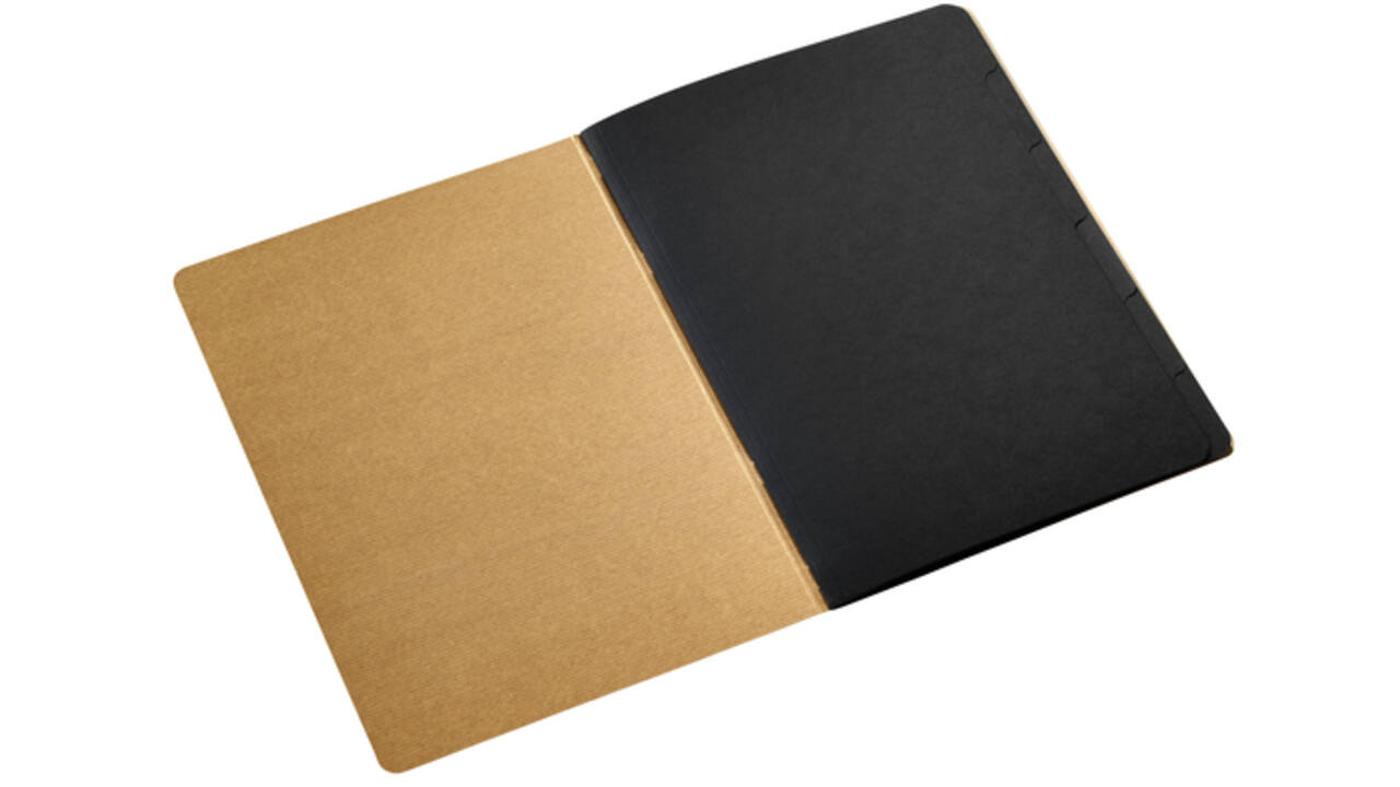 Sorteermap Kraft Line A4 6 tabbladen bruin