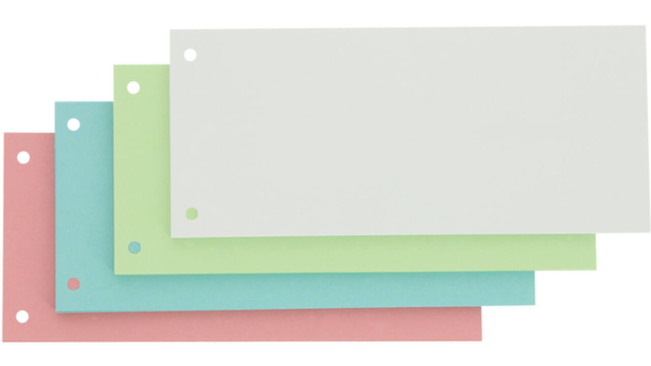 Scheidingsstrook Oxford smal 240x105mm 190gr assorti