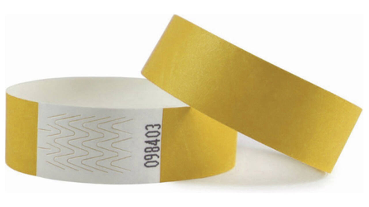 Polsband Combicraft Tyvek geel
