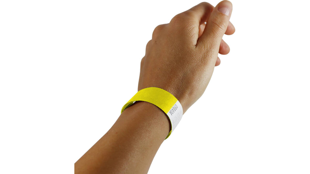 Polsband Combicraft Tyvek geel
