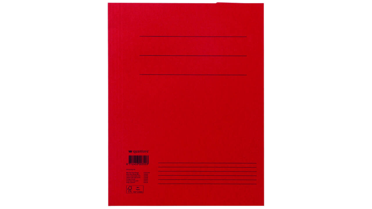 Dossiermap Quantore A4 300gr rood