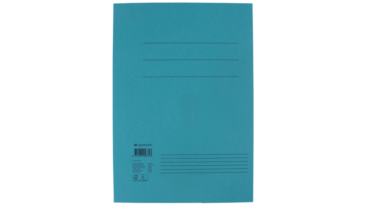 Dossiermap Quantore folio 300gr blauw