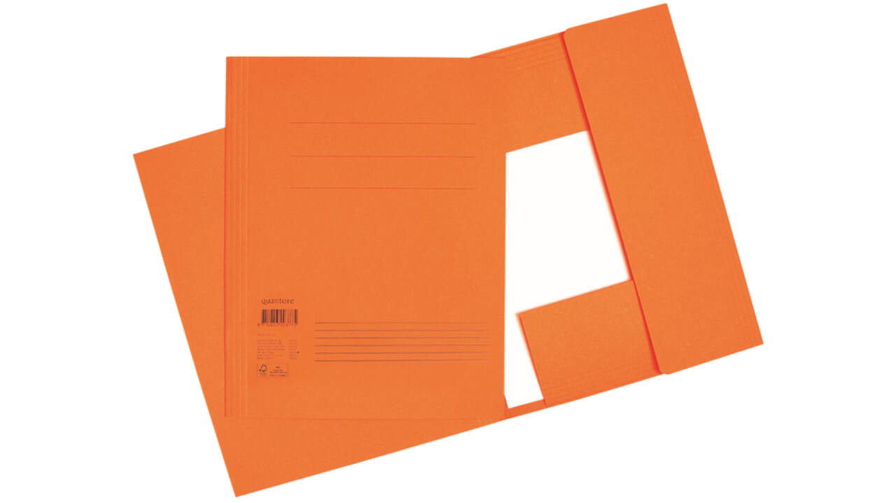 Dossiermap Quantore folio 300gr oranje